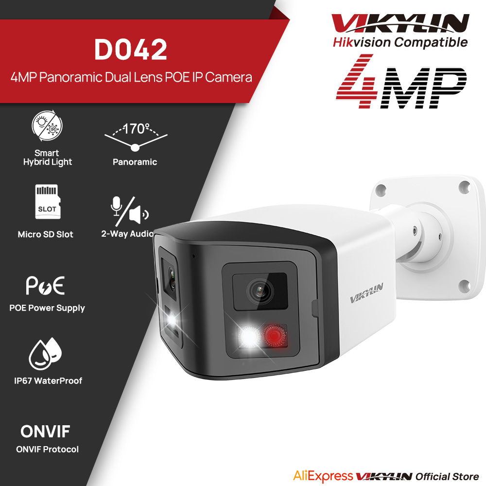 Outdoor Power G Motion - VIKYLIN 170 ° Telecamera IP di