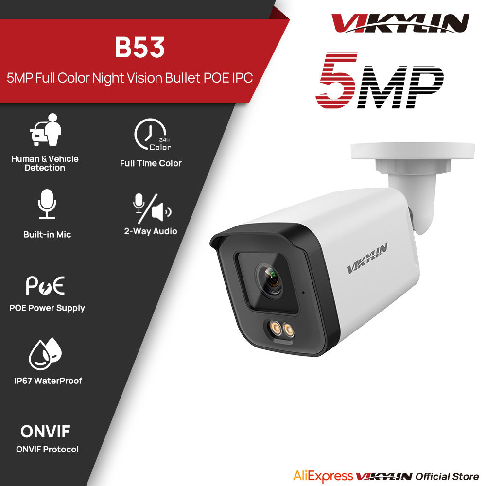 Outdoor Power G Motion - Telecamera di sicurezza IP VIKYLIN 5MP