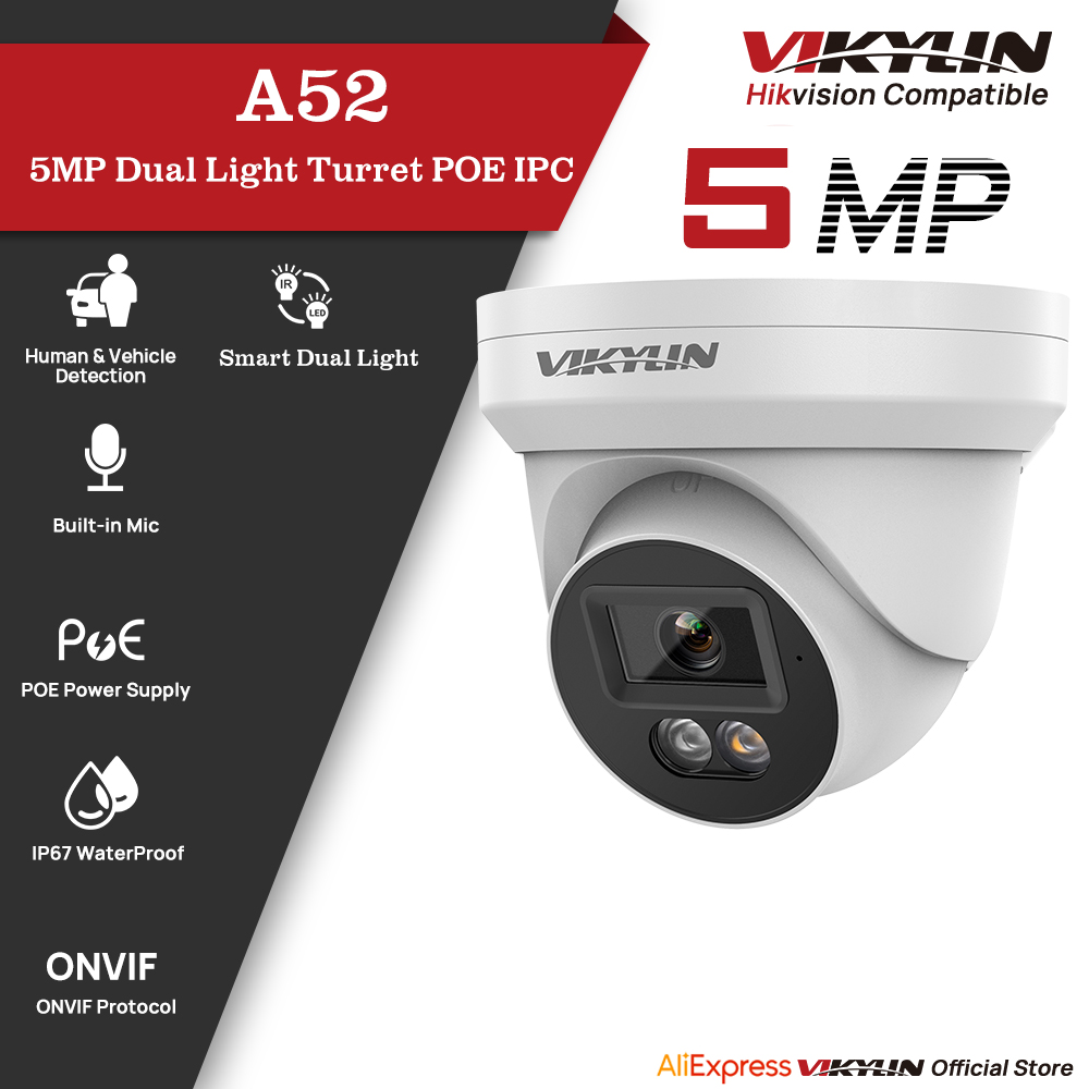 Outdoor Power G Motion - Telecamera di Sicurezza IP VIKYLIN 5MP