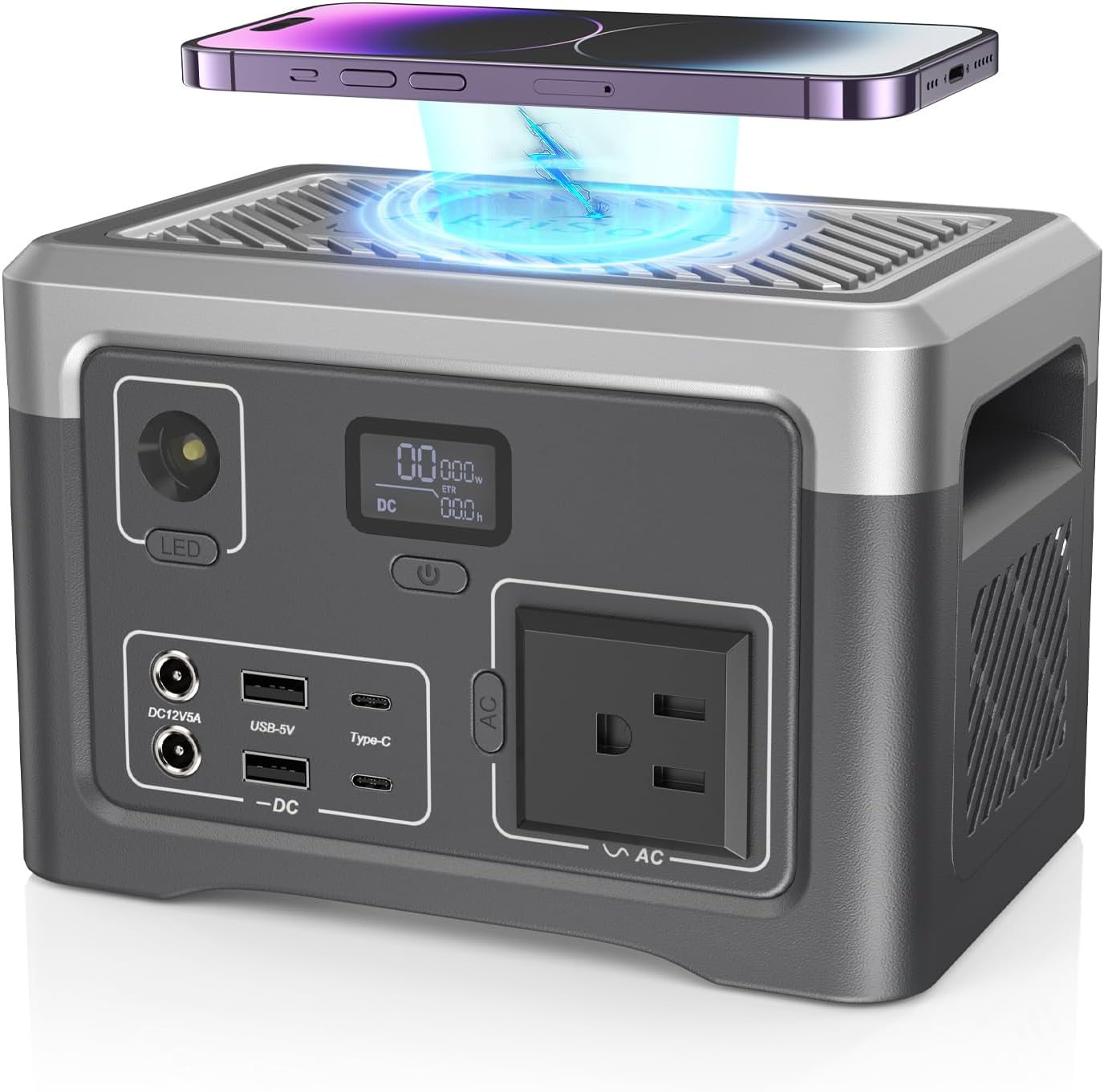 Outdoor Power Bank With Ac Outlet - Stazione di Alimentazione Portatile 192Wh, Generatore
