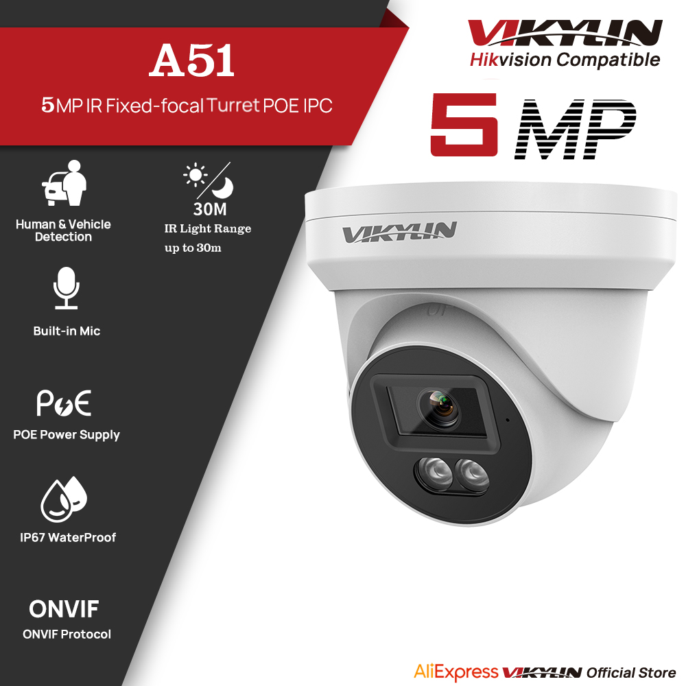 Outdoor Power G Motion - Telecamera di Sicurezza IP VIKYLIN 5MP
