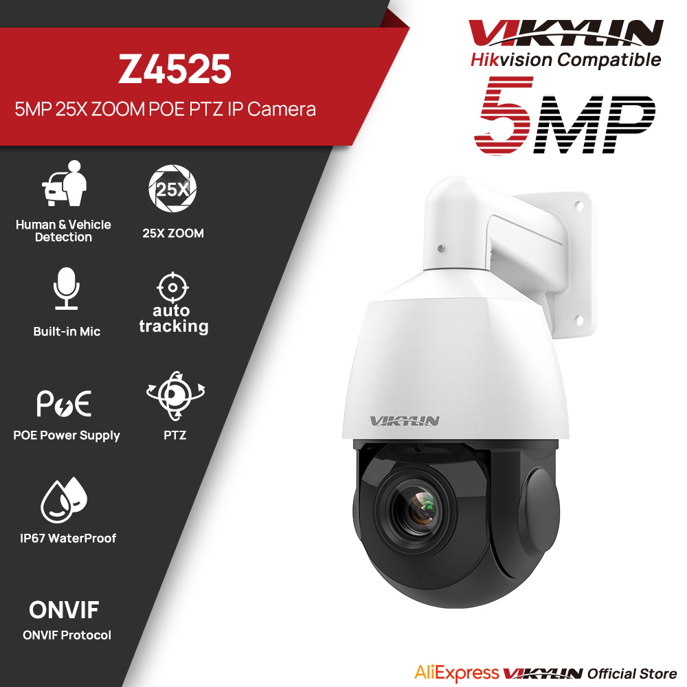 Outdoor Power G Motion - Telecamera IP Vikylin 5MP PTZ con