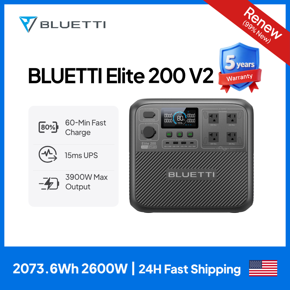 Outdoor Powerwall - 【Rinnovato】BLUETTI Elite 200 V2 Stazione di