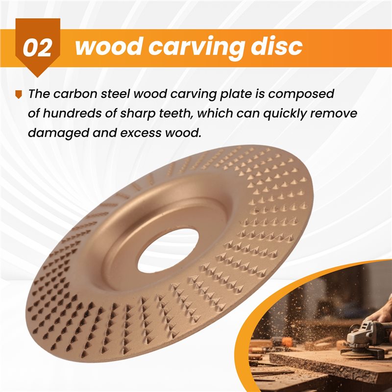 Stump Grinder Attachment - Disco multifunzione per intaglio del legno,