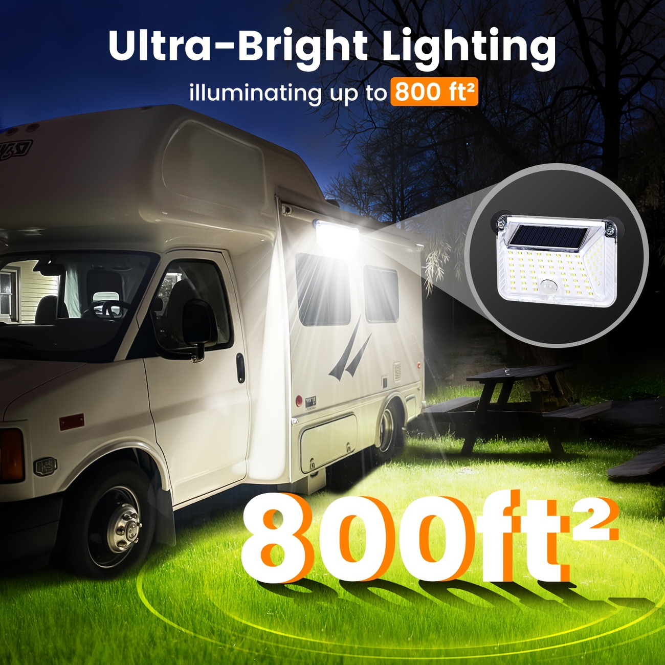 Outdoor Power G Motion - Lampada Solare Magnetica per Rimorchi, con