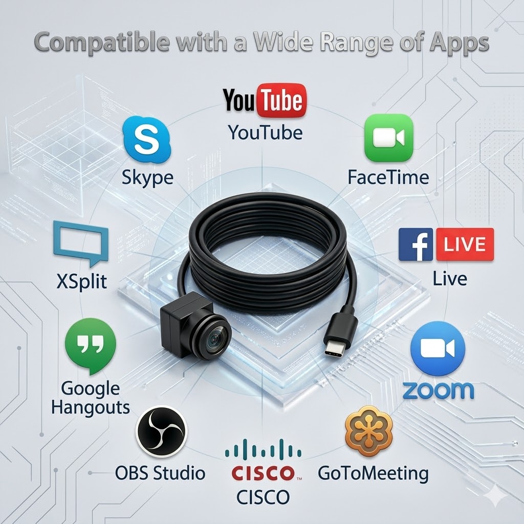 Webcam USB Type-C Mini con Mic - Outdoor Usb Power Adapter recensione e prezzo