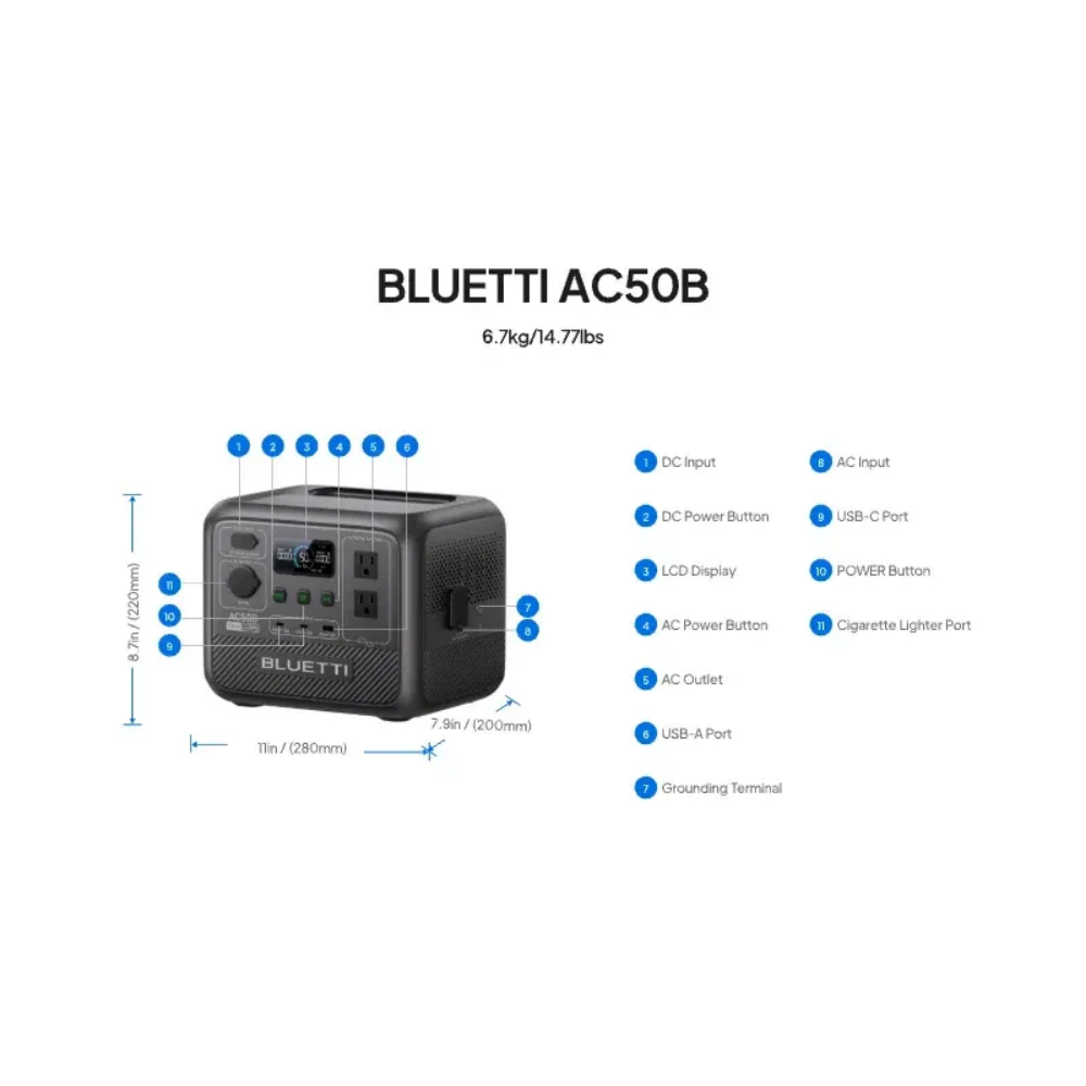BLUETTI AC50B Stazione di Alim - Outdoor Powerwall recensione e prezzo