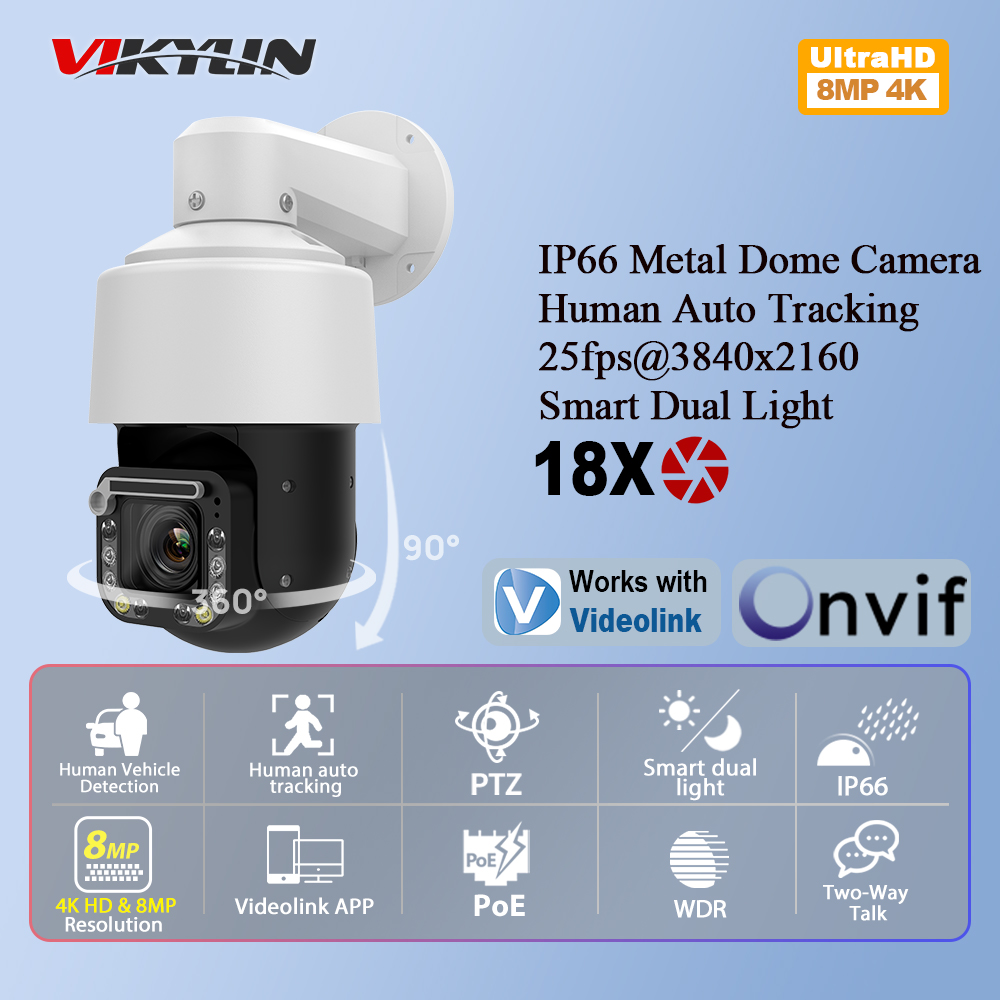 Telecamera IP PTZ Vikylin 4K 8 - Outdoor Power G Motion recensione e prezzo